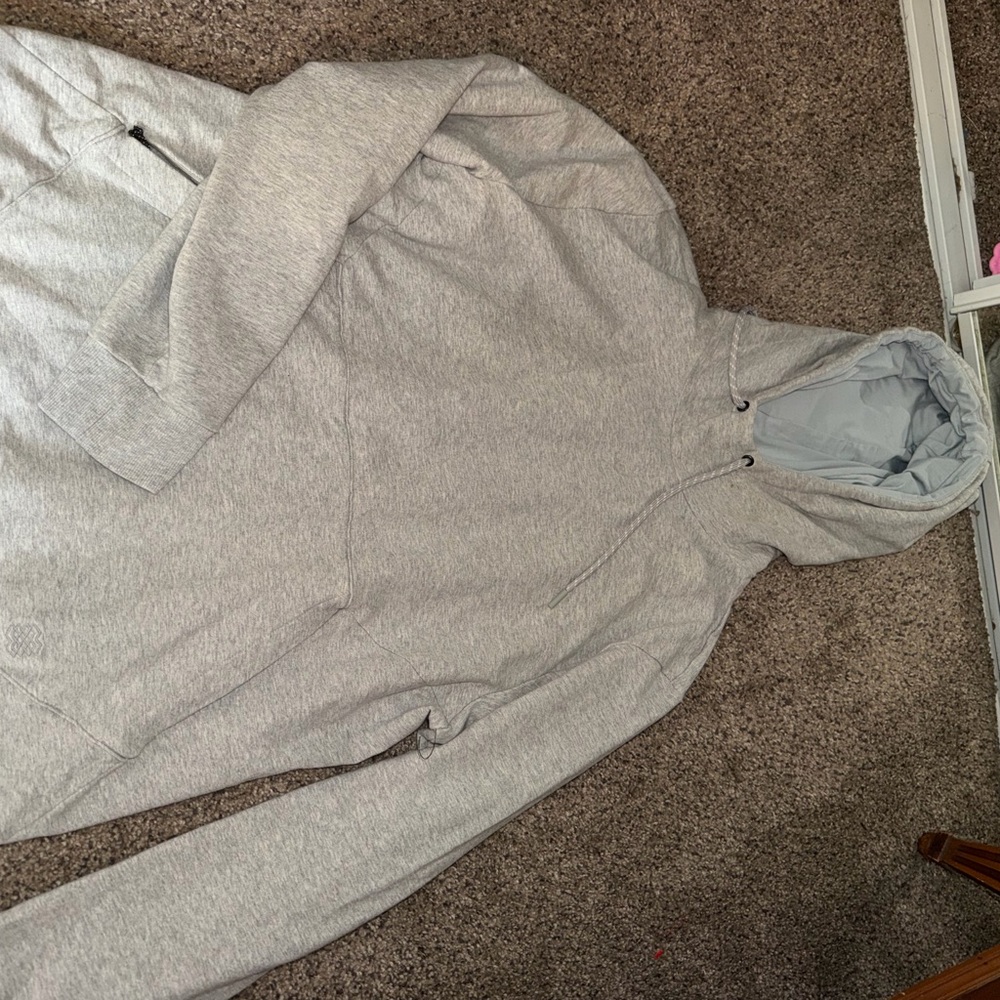 Men's Light Gray Hoodie Jacket